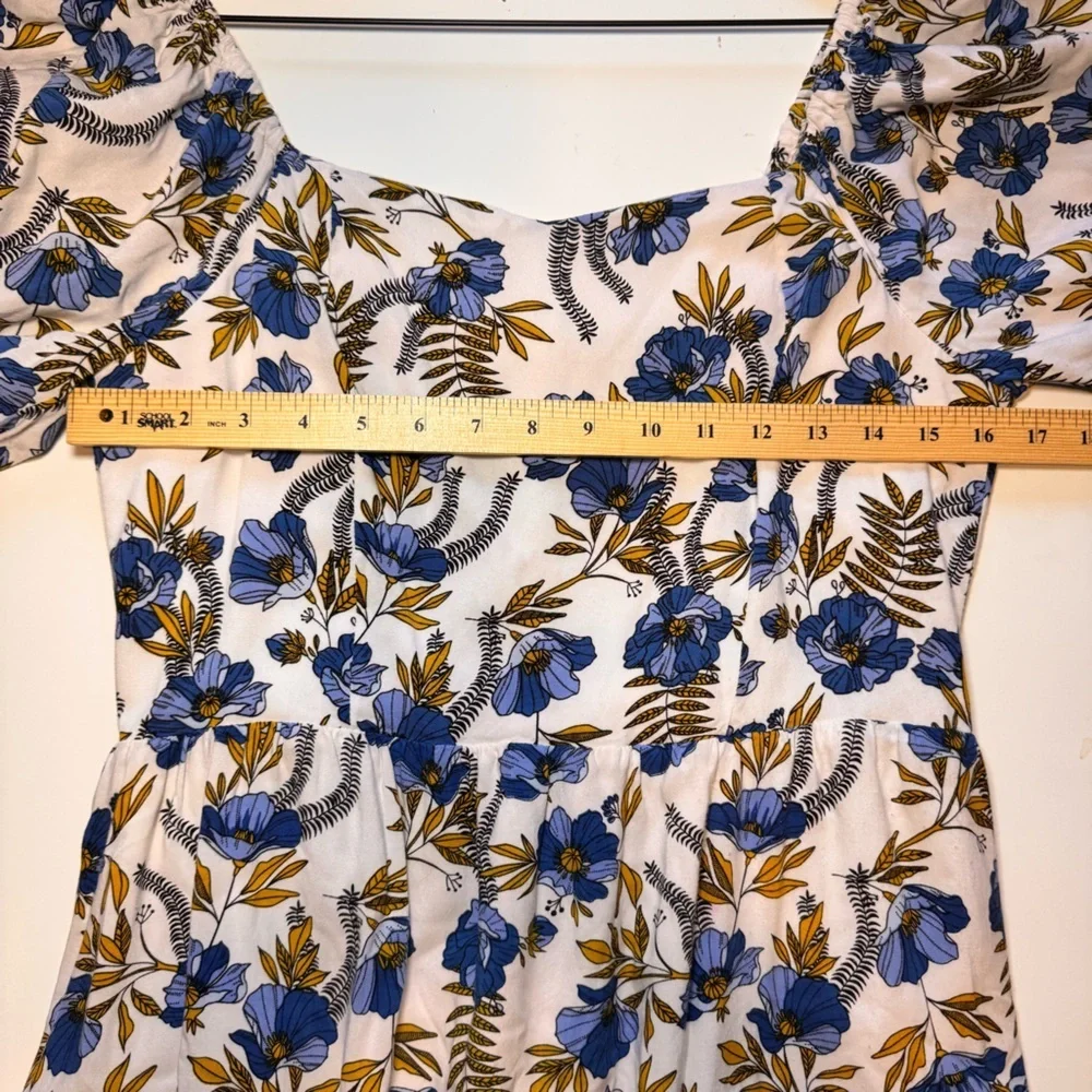 DIP Floral Midi Smocked dress Women’s size XL